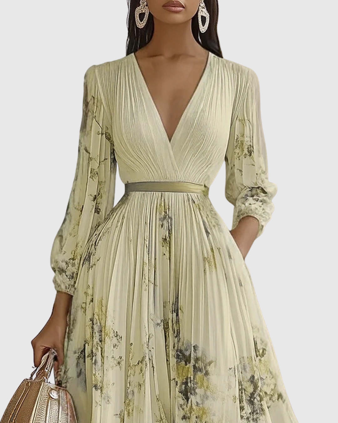Siena™ | Robe maxi plissée élégante