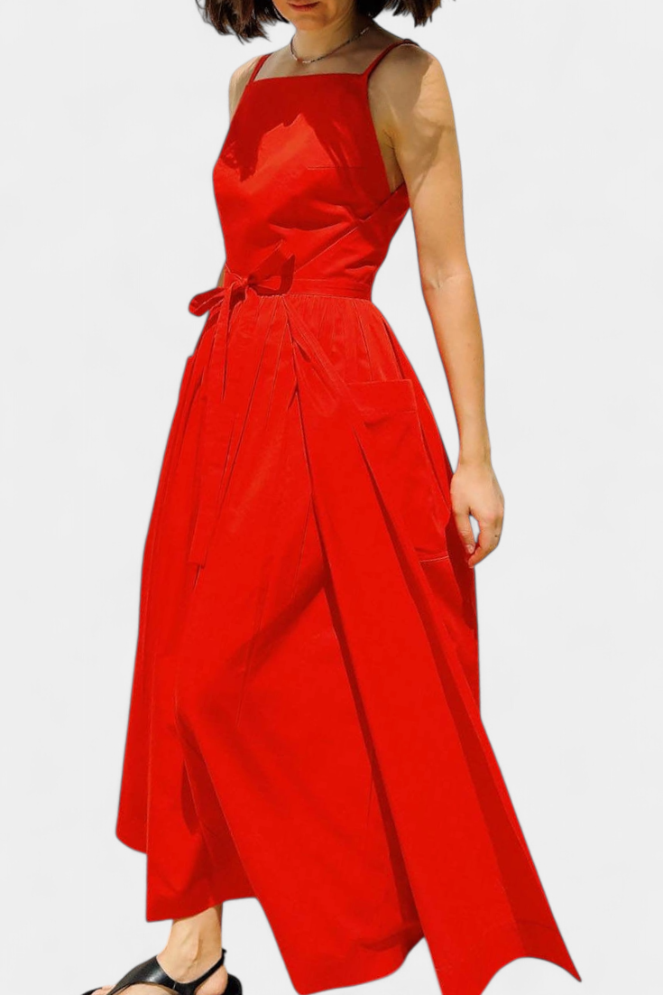 SERENA | Robe Longue avec Bretelles Ajustables pour un Style Romantique et un Confort Estival
