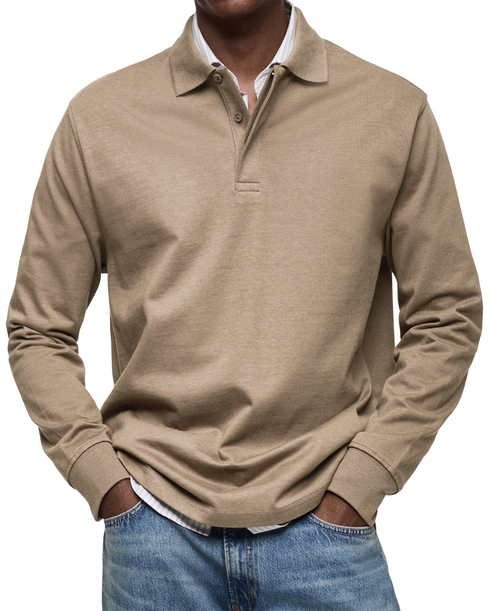 Theo™ | Polo de luxe à manches longues