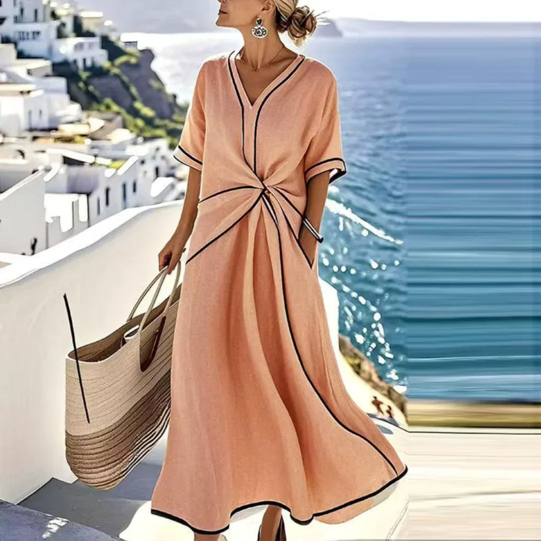 Mila | Robe Élégante avec Taille Flatteuse et Chic de Vacances