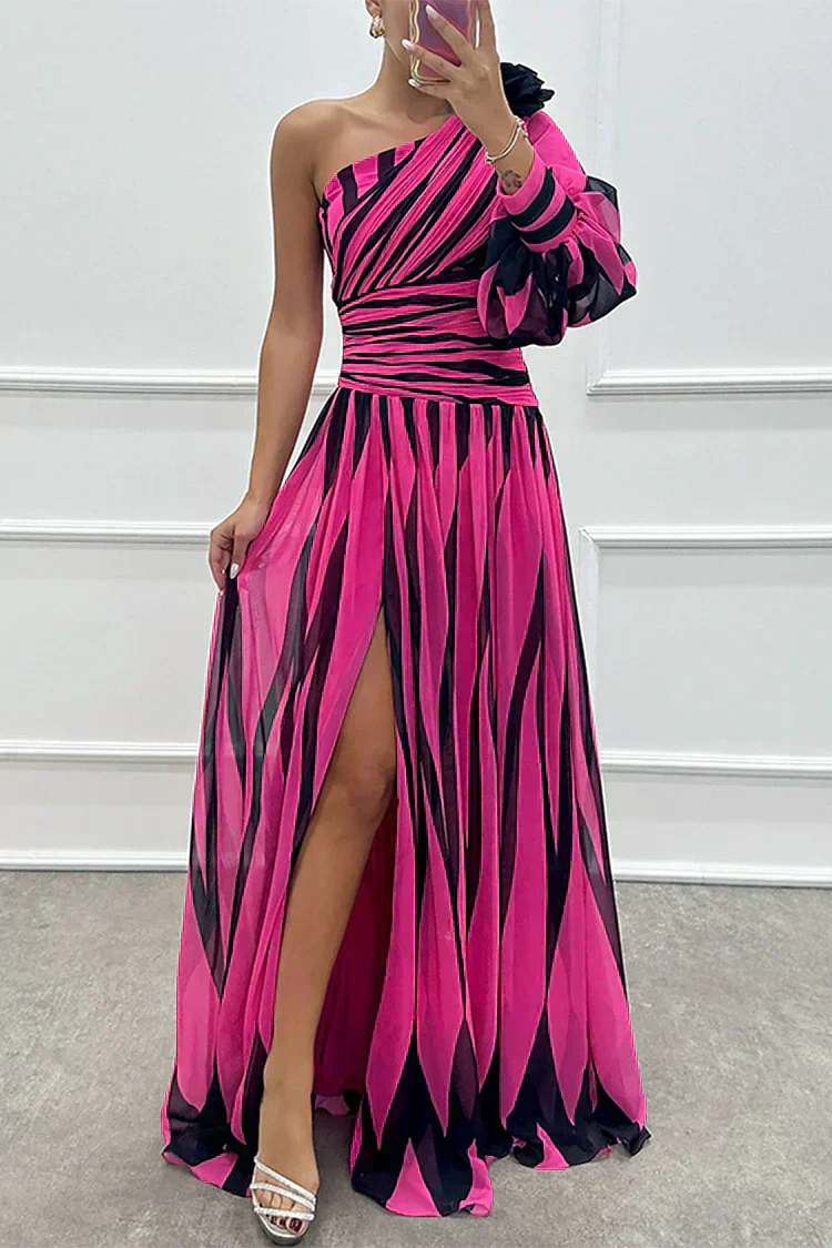 Fenna™ | Robe longue élégante à une épaule