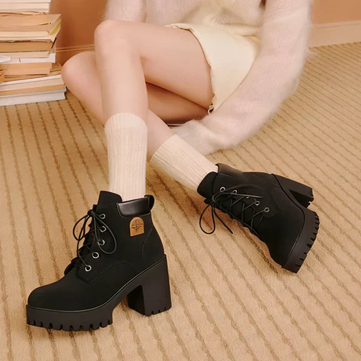 Emma | Bottines à talon avec plateforme