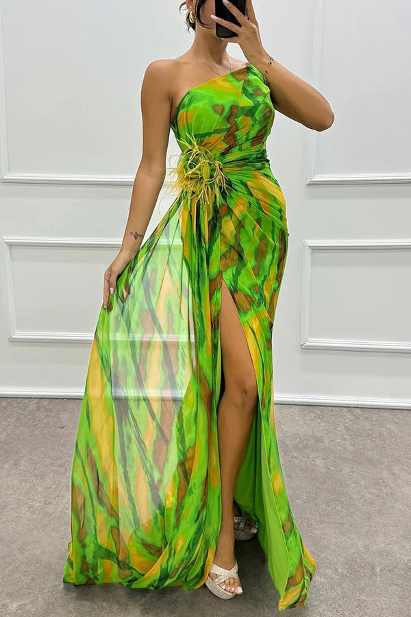Fenna™ | Robe drapée vibrante