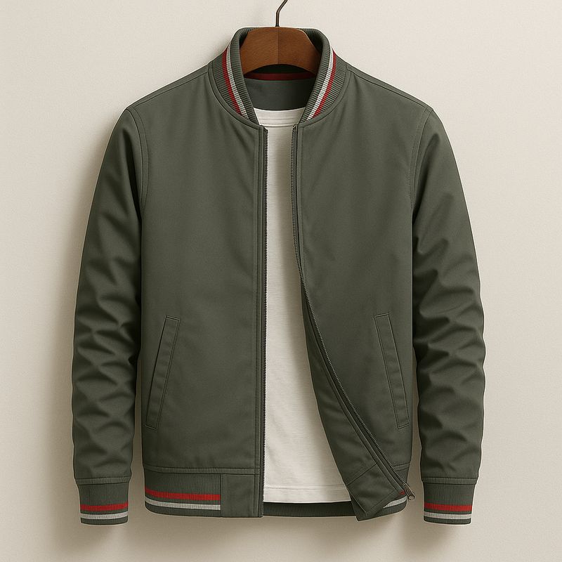 Beaumont™ | Blouson Bomber élégant à rayures