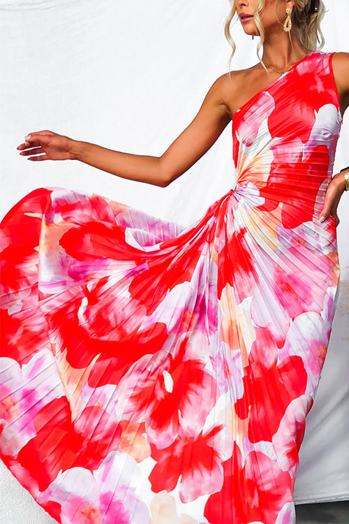 Elin™ | Robe imprimée plissée vibrante