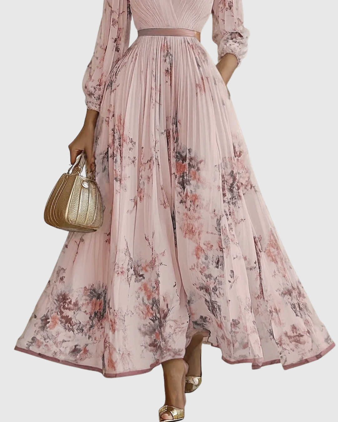 Siena™ | Robe maxi plissée élégante