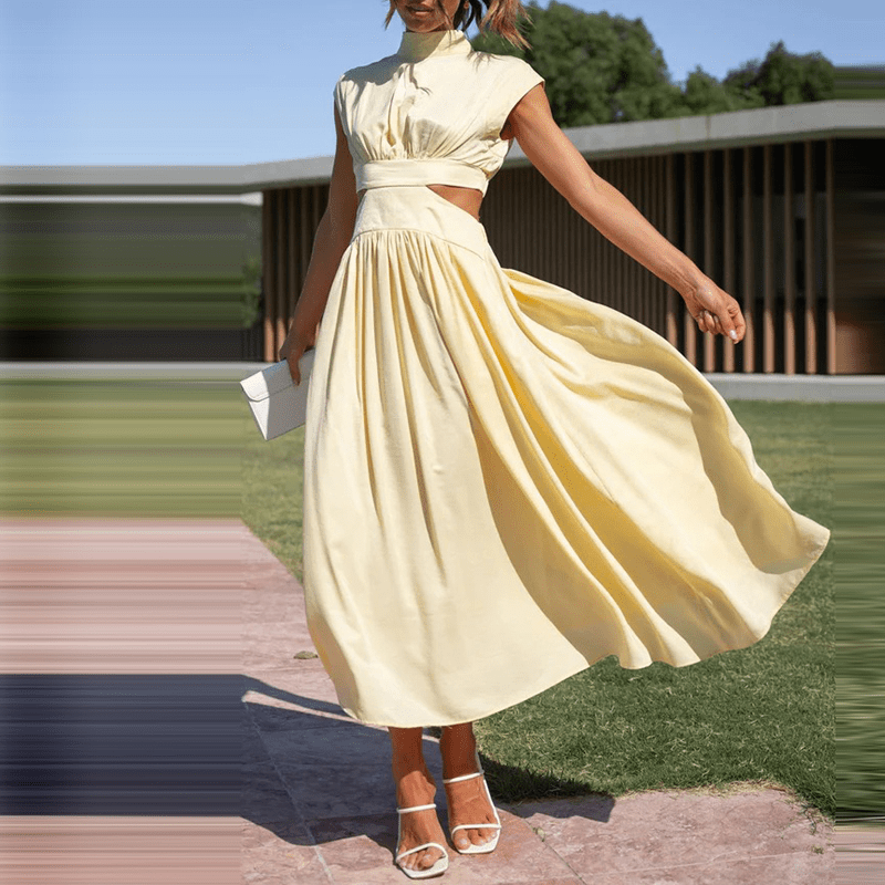ALMA | Robe Longue Élégante et Fluide pour Toutes les Occasions