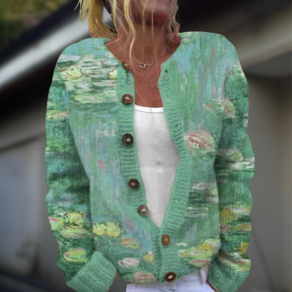 Beatrice™ | Gilet en maille à imprimé