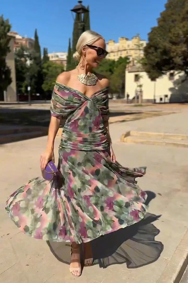 ISABELLA | Robe Maxi Élégante avec Taille Flatteuse et Classe Intemporelle