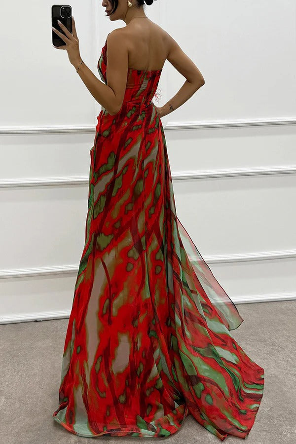 Fenna™ | Robe drapée vibrante