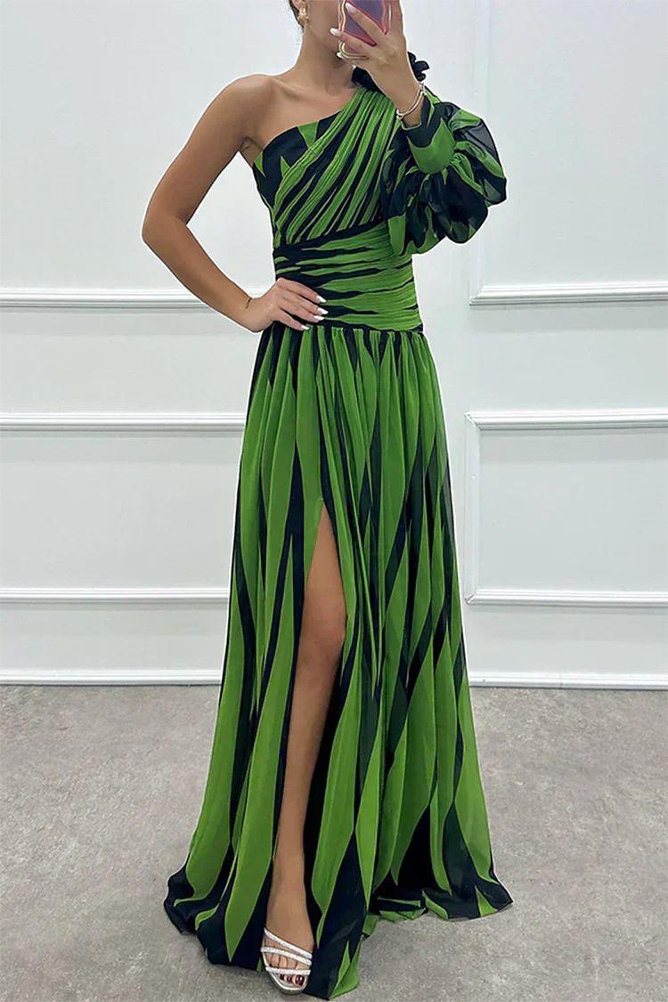Fenna™ | Robe longue élégante à une épaule