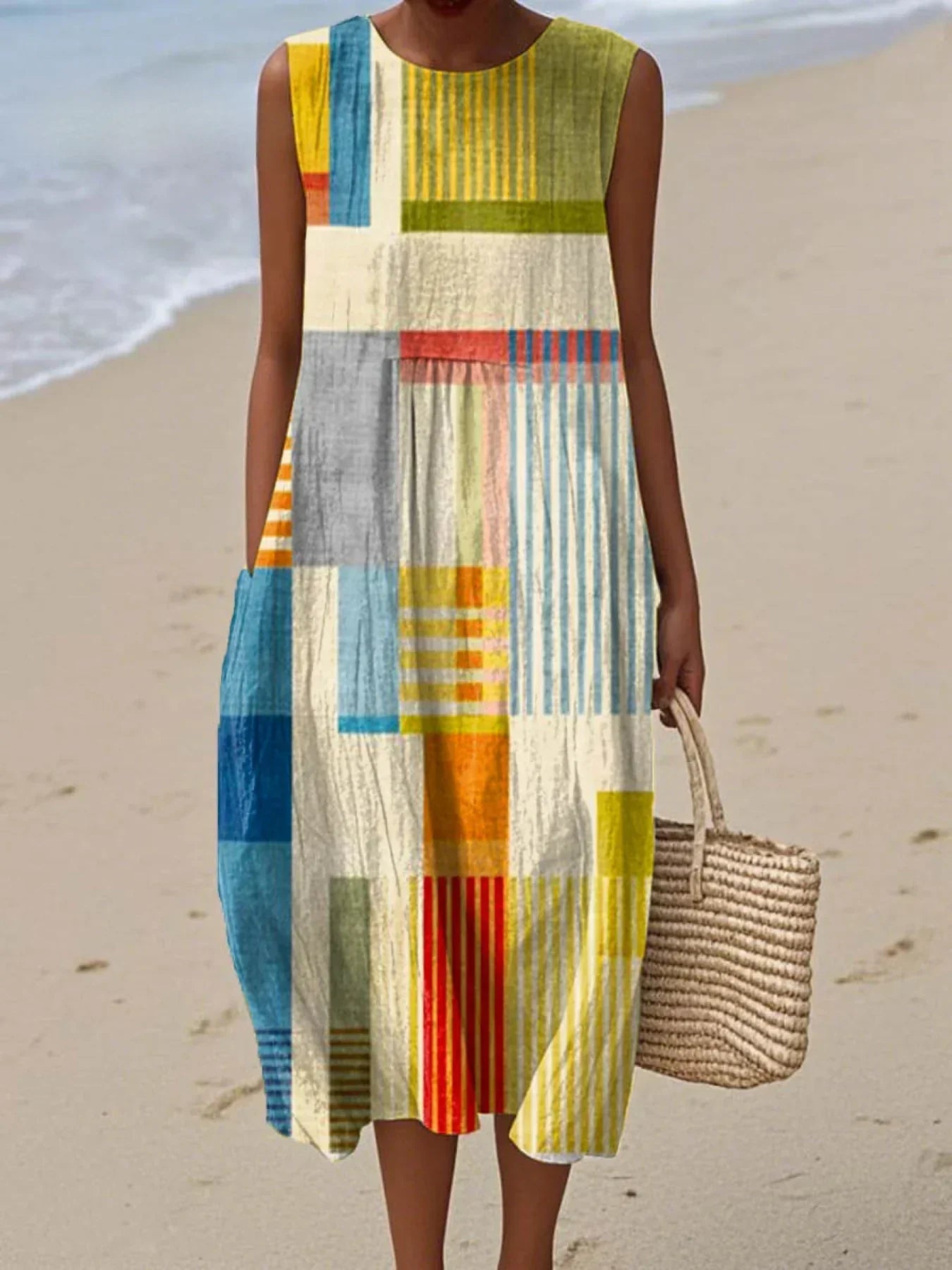 Robe imprimée brise d'été