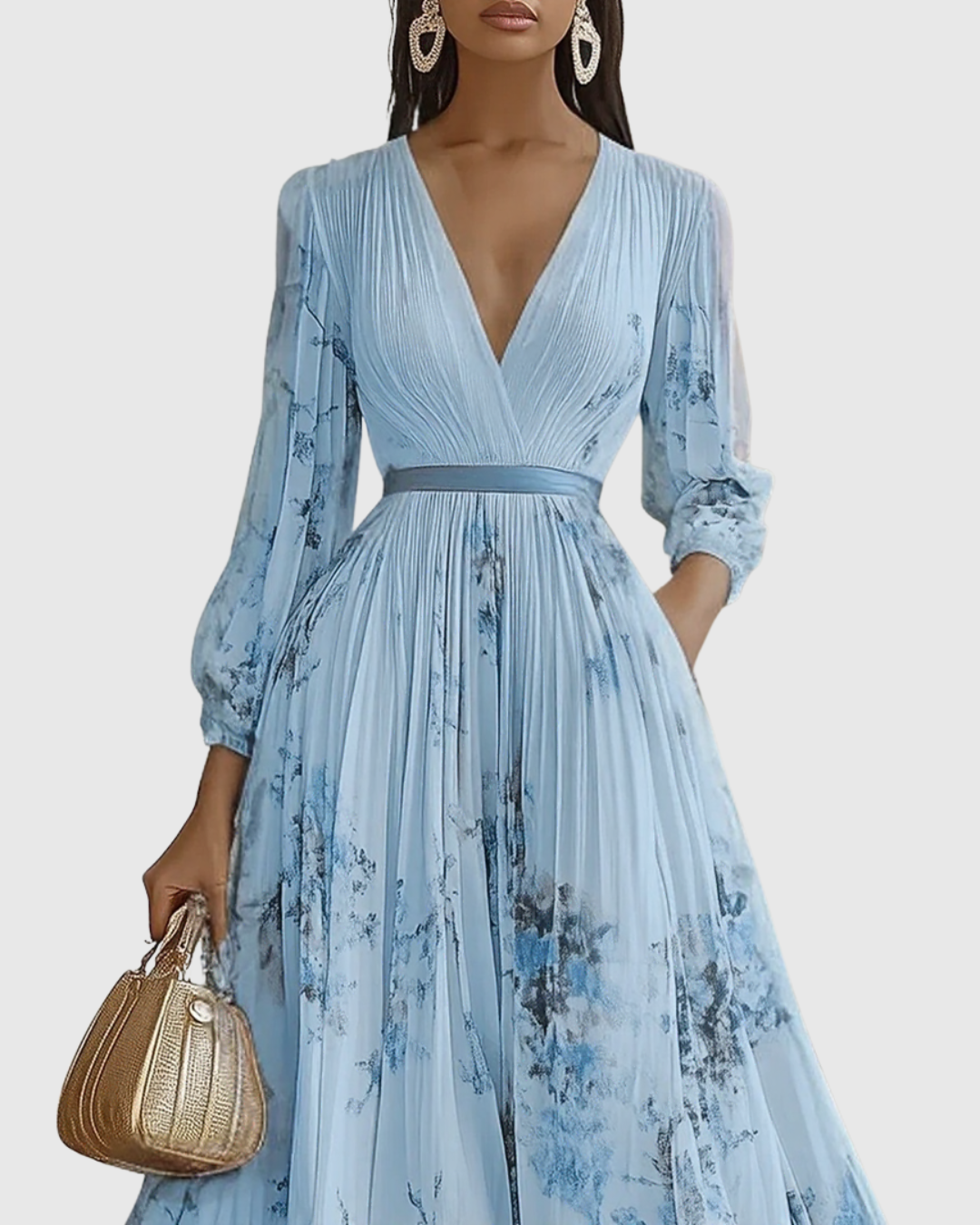 Siena™ | Robe maxi plissée élégante