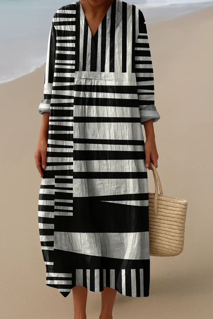 ELARA™ | ROBE MAXI MONOCHROMATIQUE