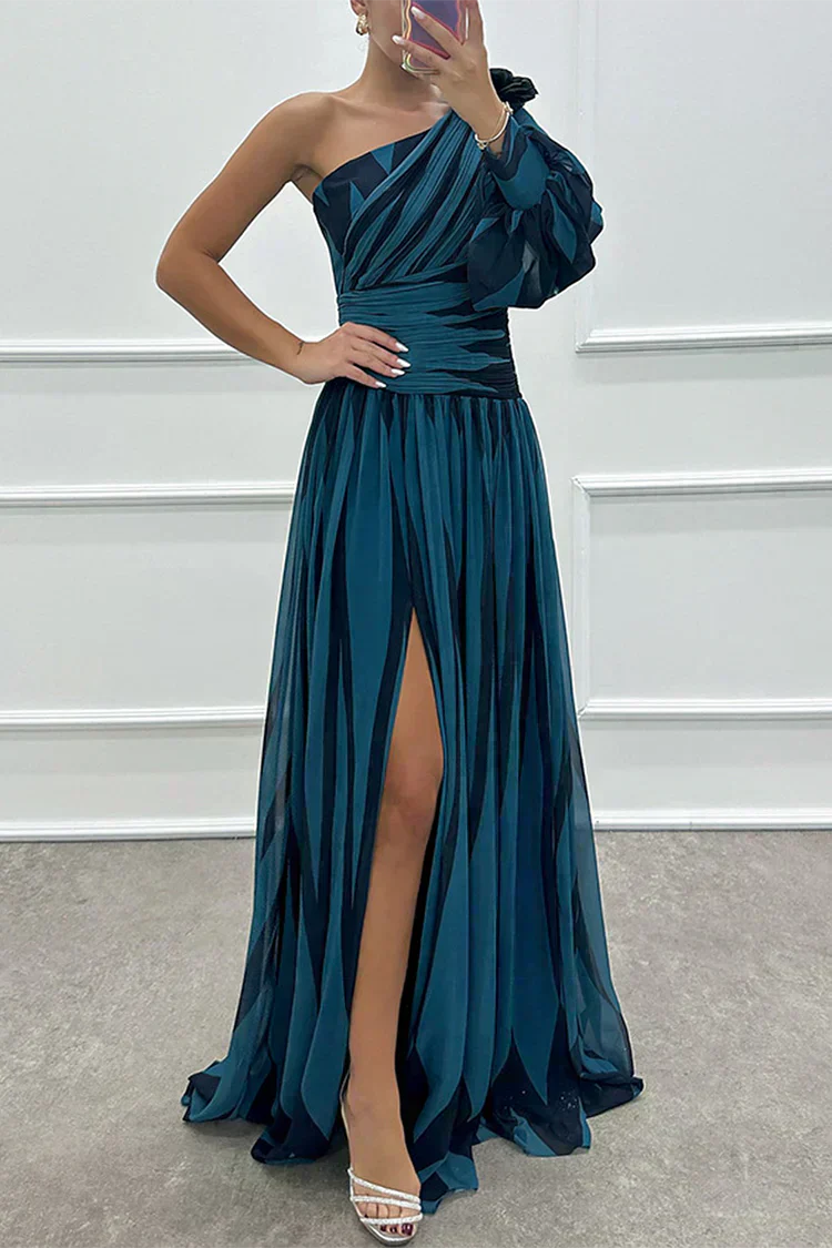 Fenna™ | Robe longue élégante à une épaule