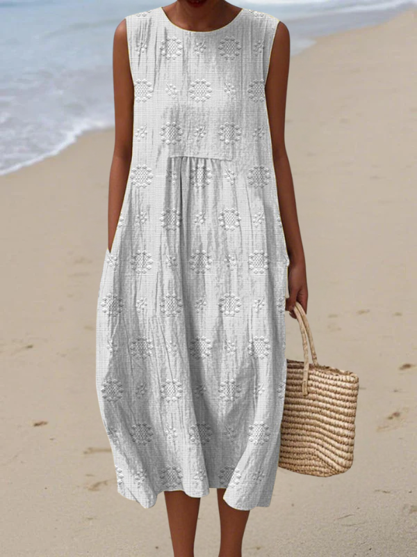 Rose™ Robe Midi Brodée