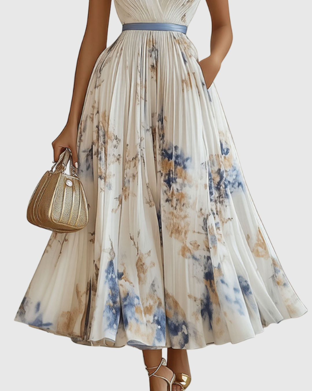 Siena™ | Robe maxi plissée élégante
