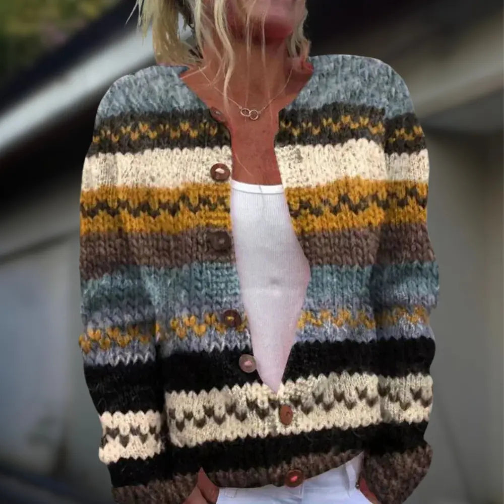 Mila™ | Gilet en maille à imprimé