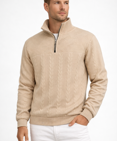 Maël™ | Sweat-shirt premium à col zippé