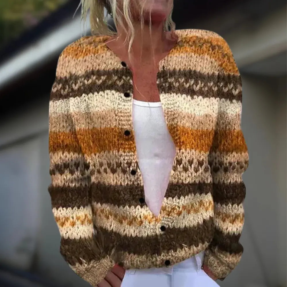 Beatrice™ | Gilet en maille à imprimé