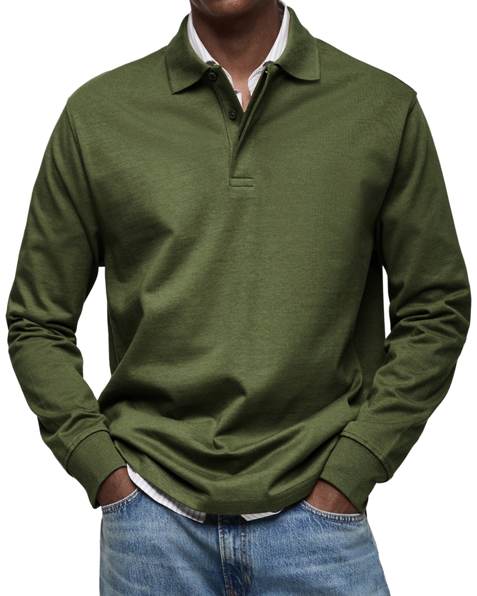 Theo™ | Polo de luxe à manches longues