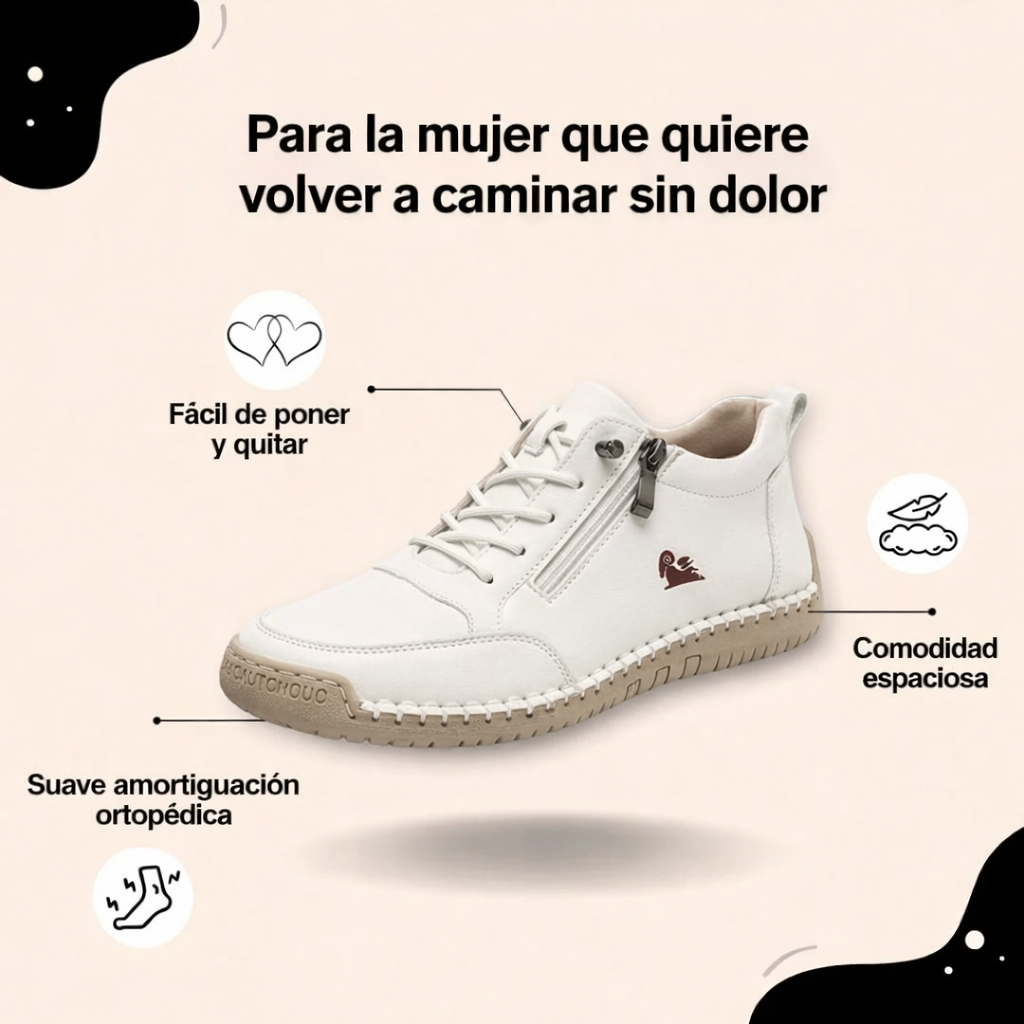Mira – Chaussures confortables avec fermeture éclair