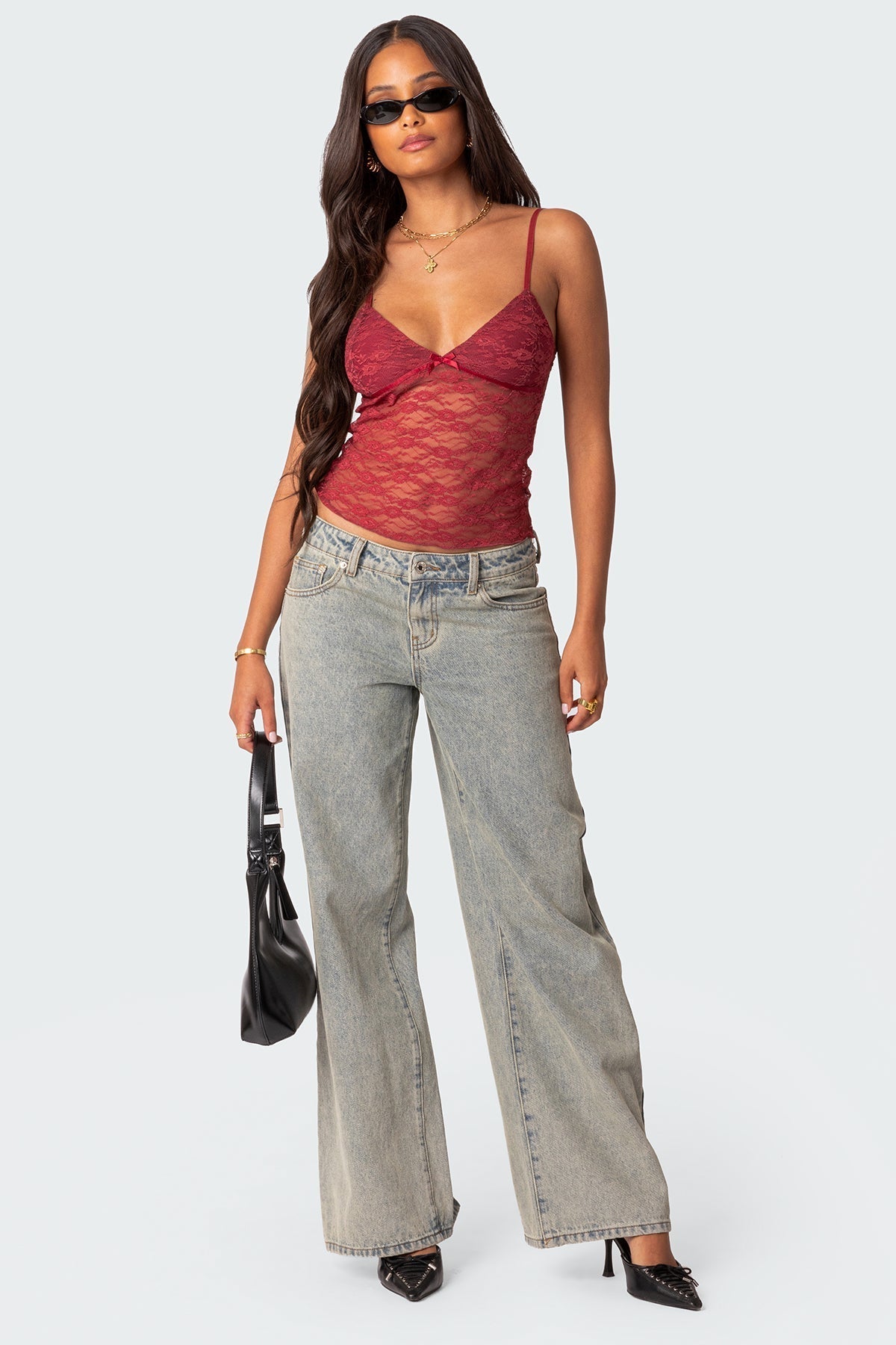 Lara™  – Top Transparent en Dentelle