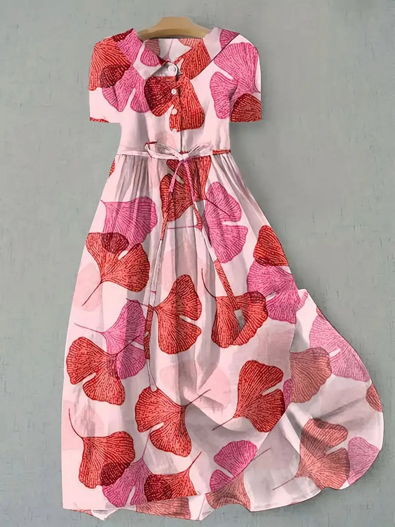 Camille | Robe à Fleurs Rose Douce