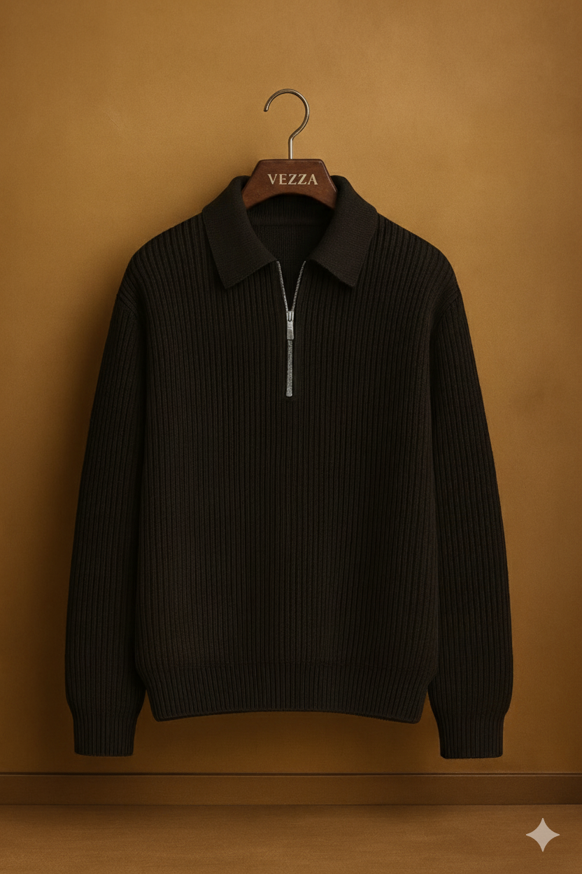 Simon™ | Pull en maille avec demi-zip