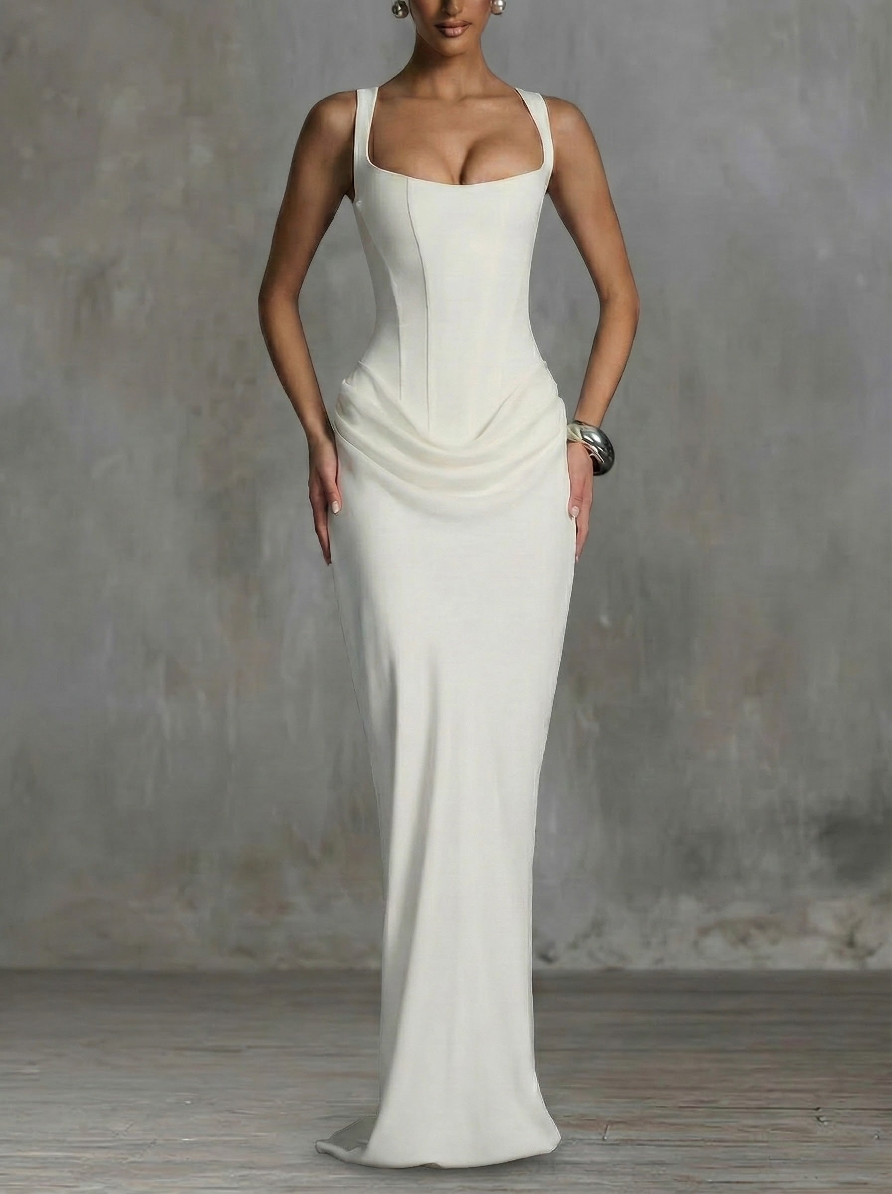 Rosalina™ | Robe Maxi à Décolleté Carré