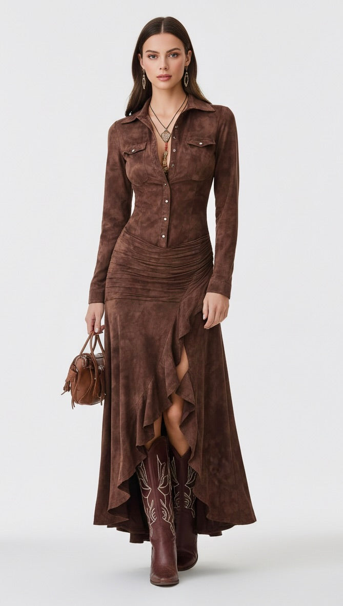 Jaylee™ | Robe longue à volants