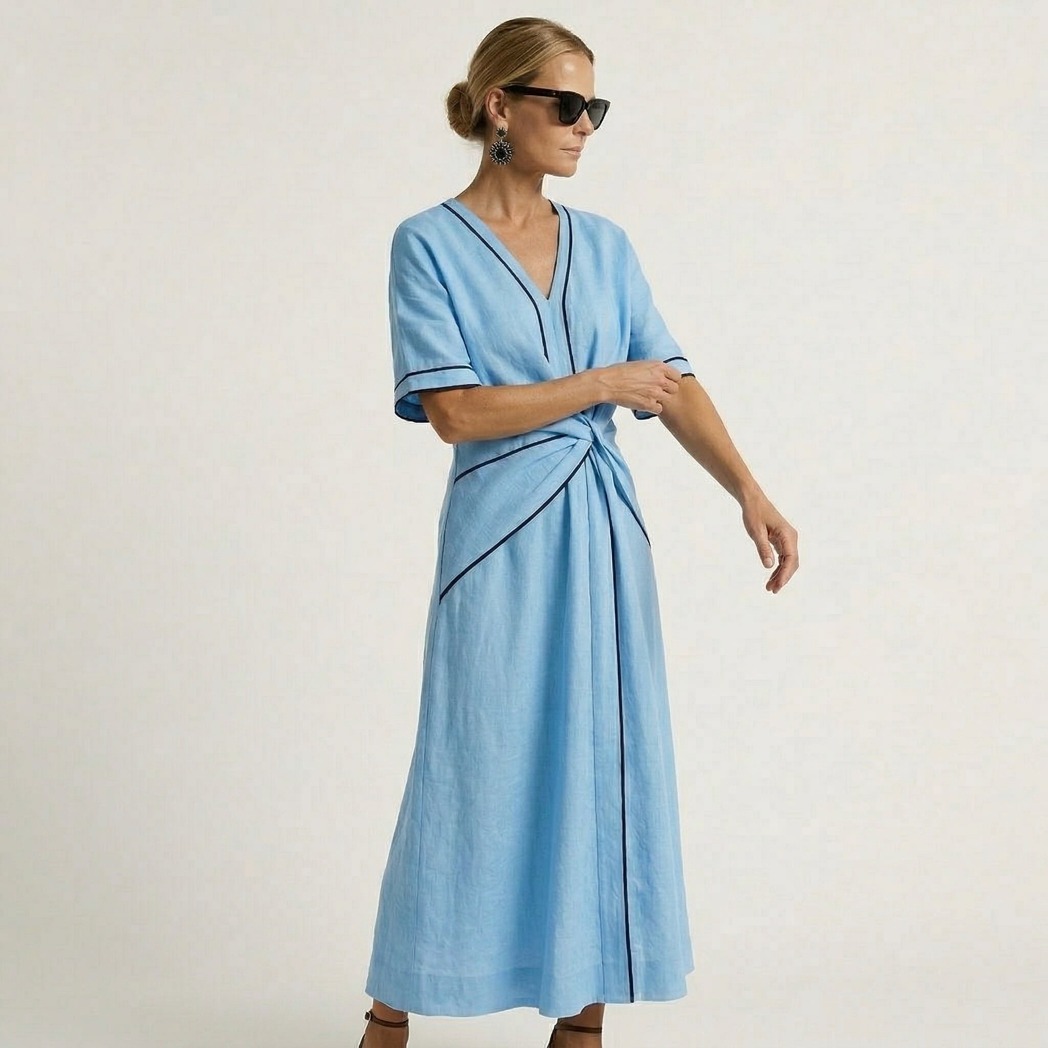 Mila | Robe Élégante avec Taille Flatteuse et Chic de Vacances