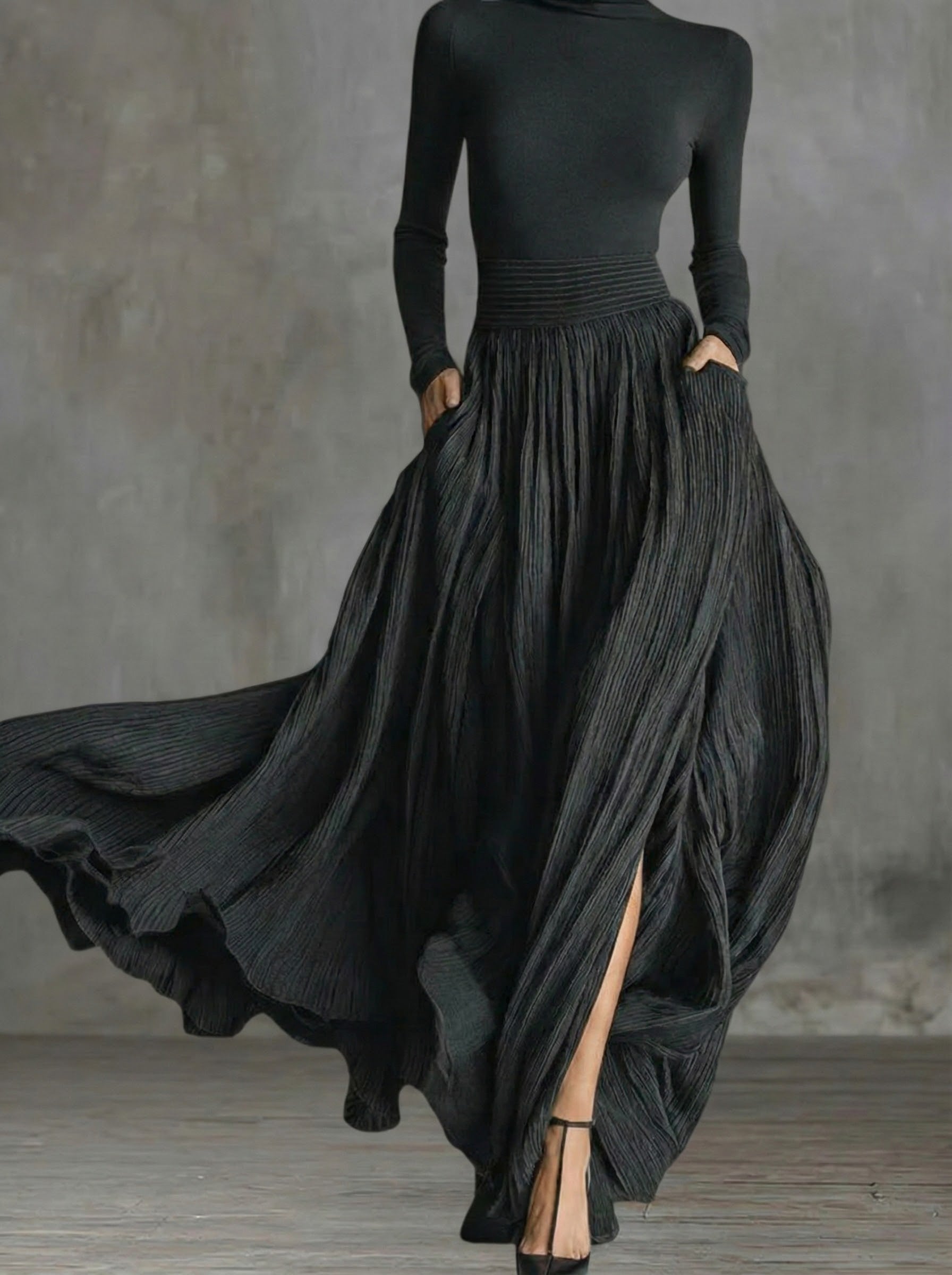 Mathilde™ | Robe maxi à taille haute