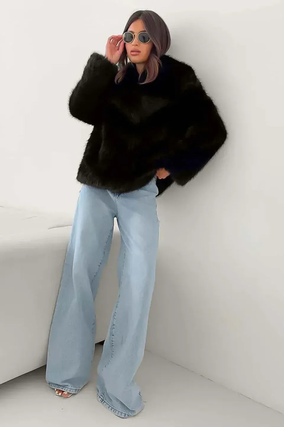 Amélia™  | Manteau Douillet en Fourrure