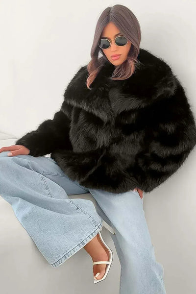 Amélia™  | Manteau Douillet en Fourrure