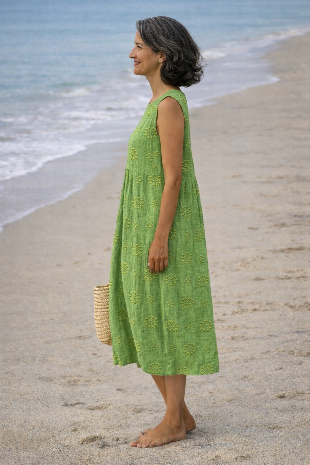 Sara | Robe midi imprimée