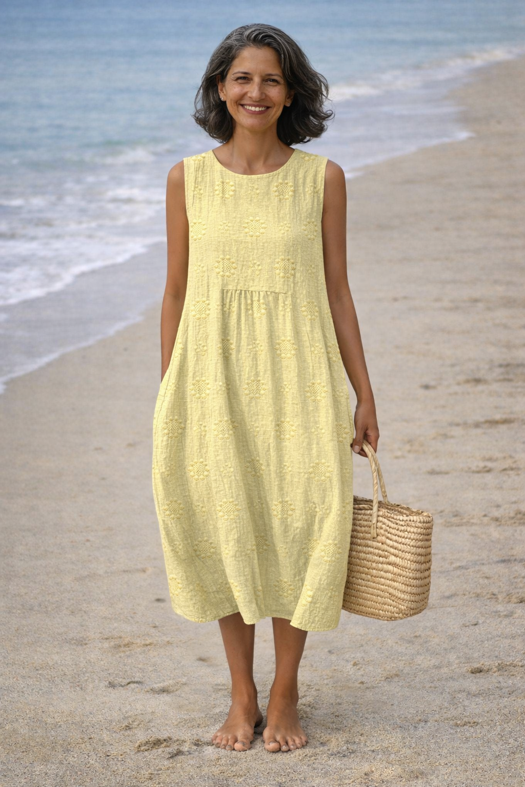 Sara | Robe midi imprimée