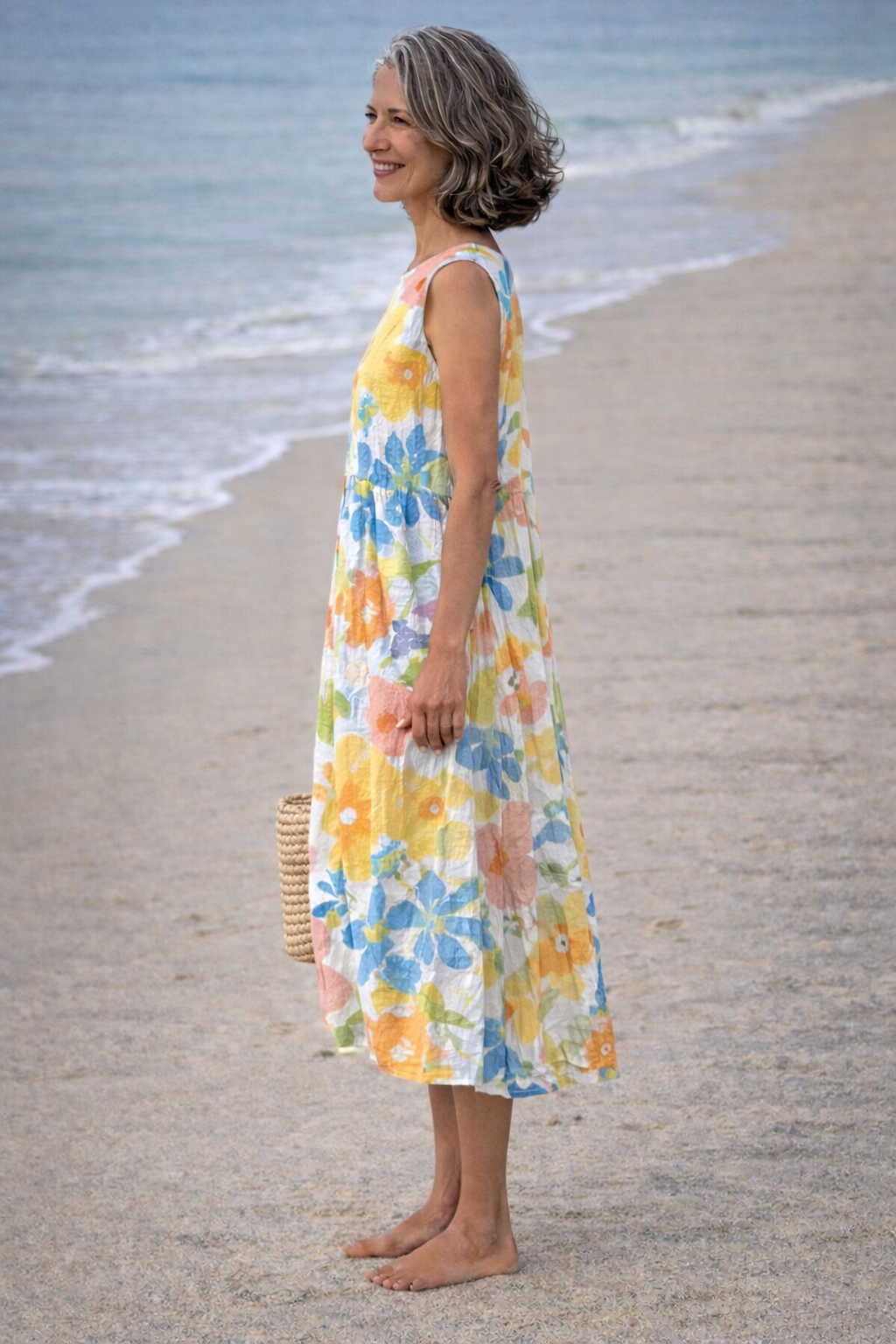 Ella | Robe midi à fleurs pastel
