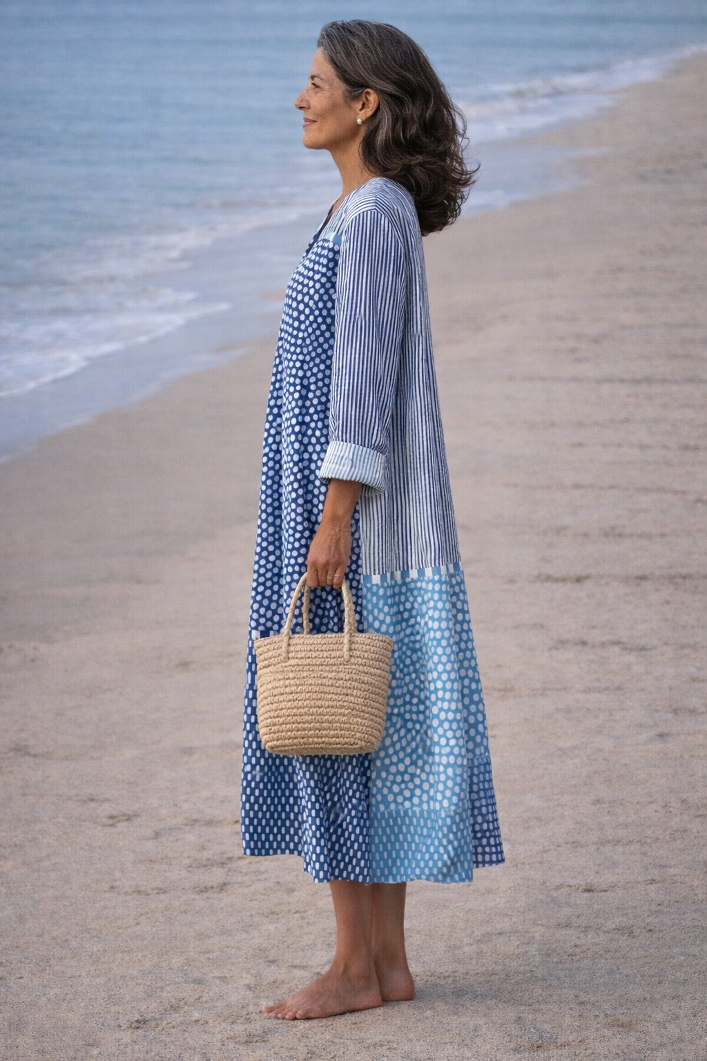 Robe Fluide Brisa Bleue