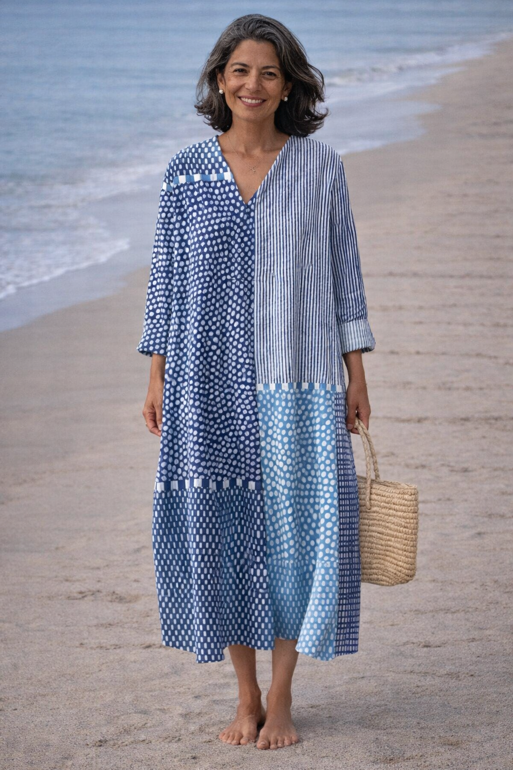 Robe Fluide Brisa Bleue