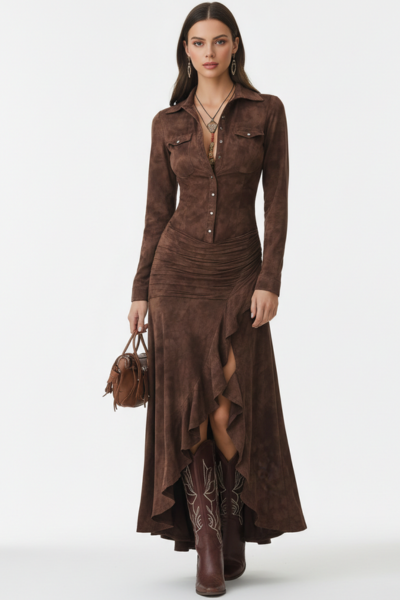 Jaylee™ | Robe longue à volants