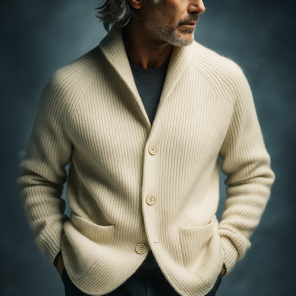 JAVI | Cardigan léger en tricot avec boutons