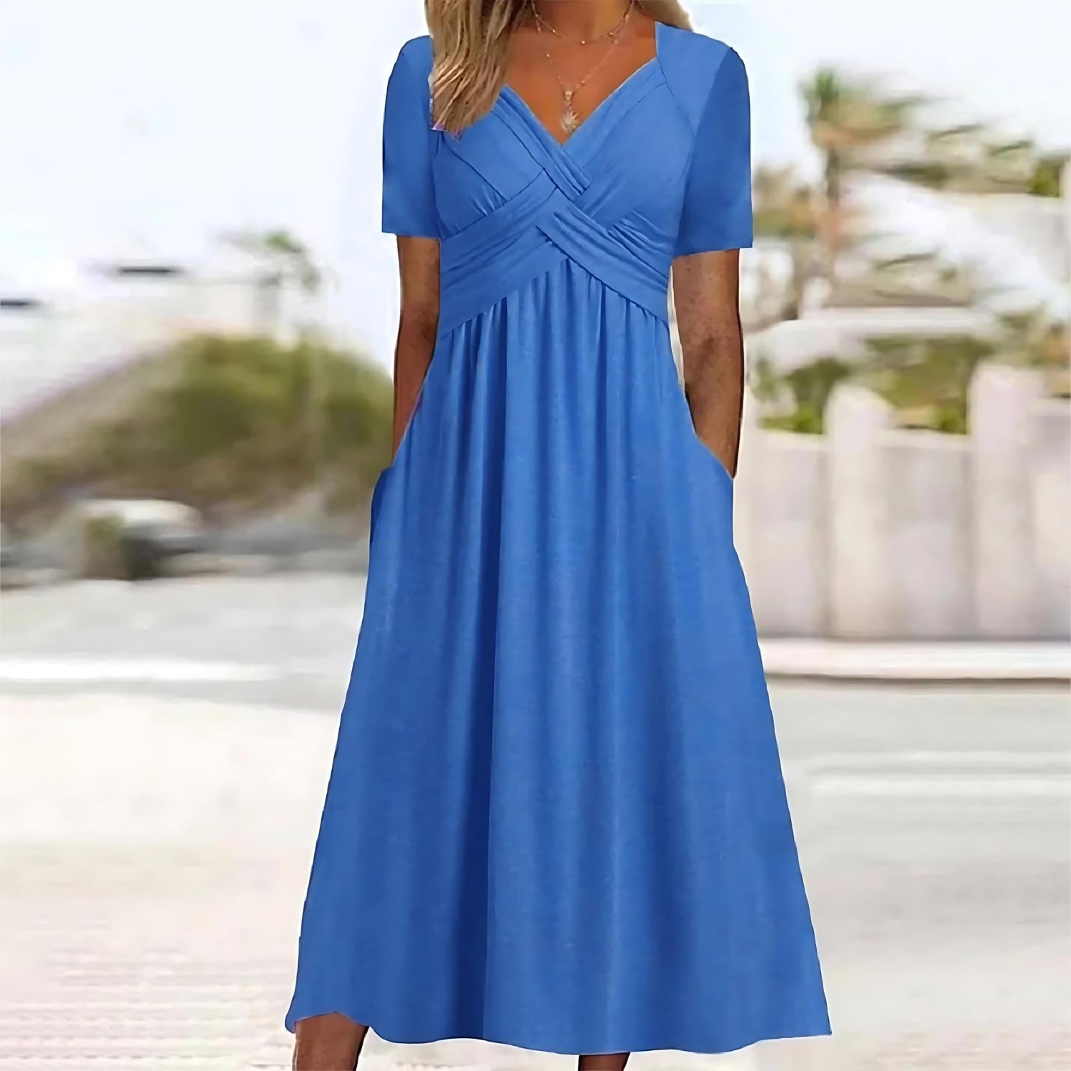 SOFIA | Robe Midi Avec Une Silhouette Flatteuse Pour Des Occasions Élégantes