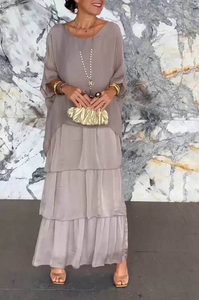 Robe Cape Nora - Gris