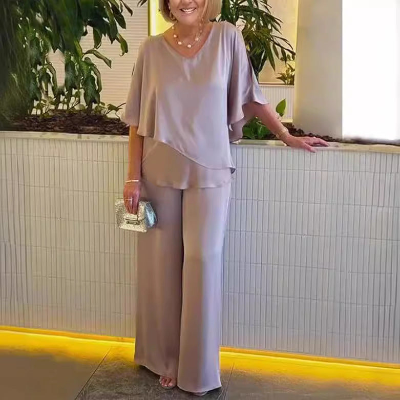 Martha - Ensemble confortable avec jambes larges