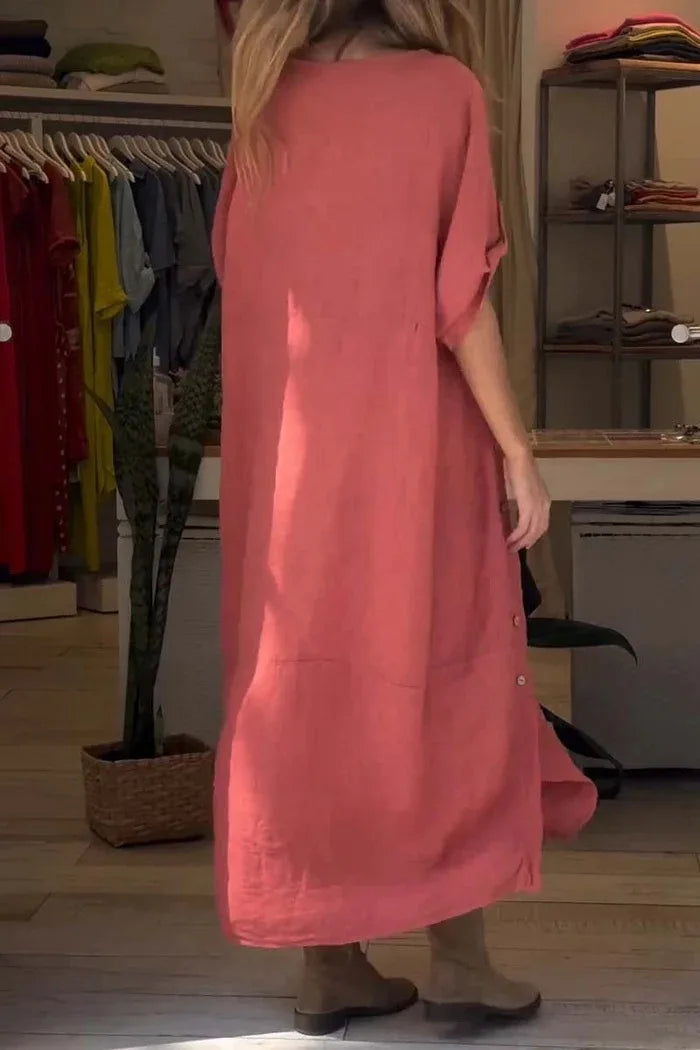 SELENA | Robe Décontractée Élégante avec Boutons
