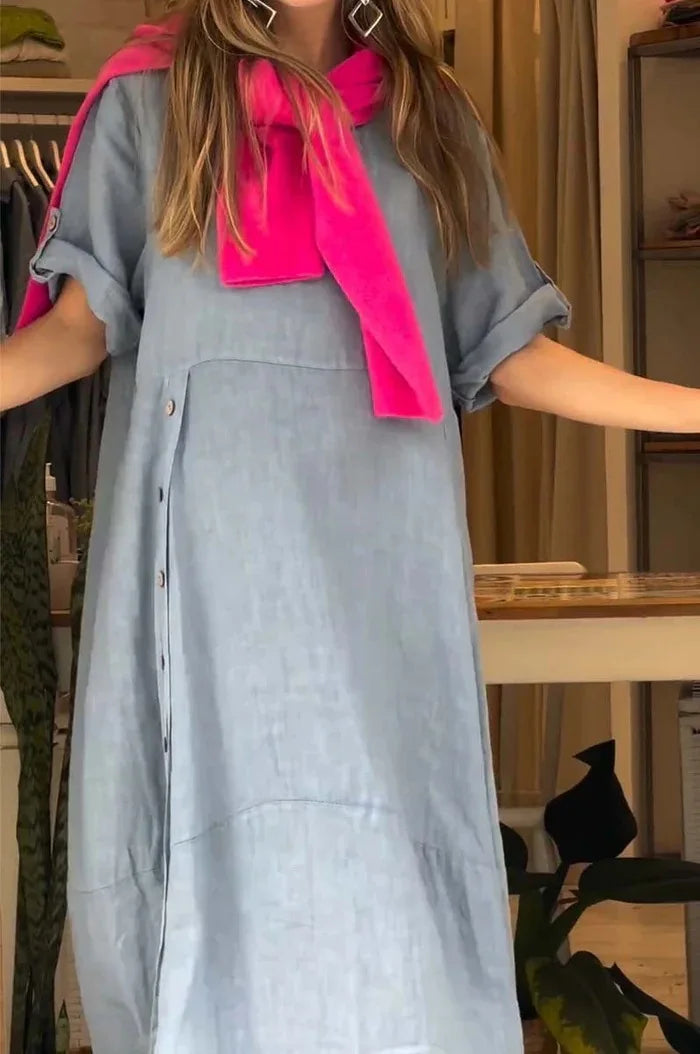 SELENA | Robe Décontractée Élégante avec Boutons