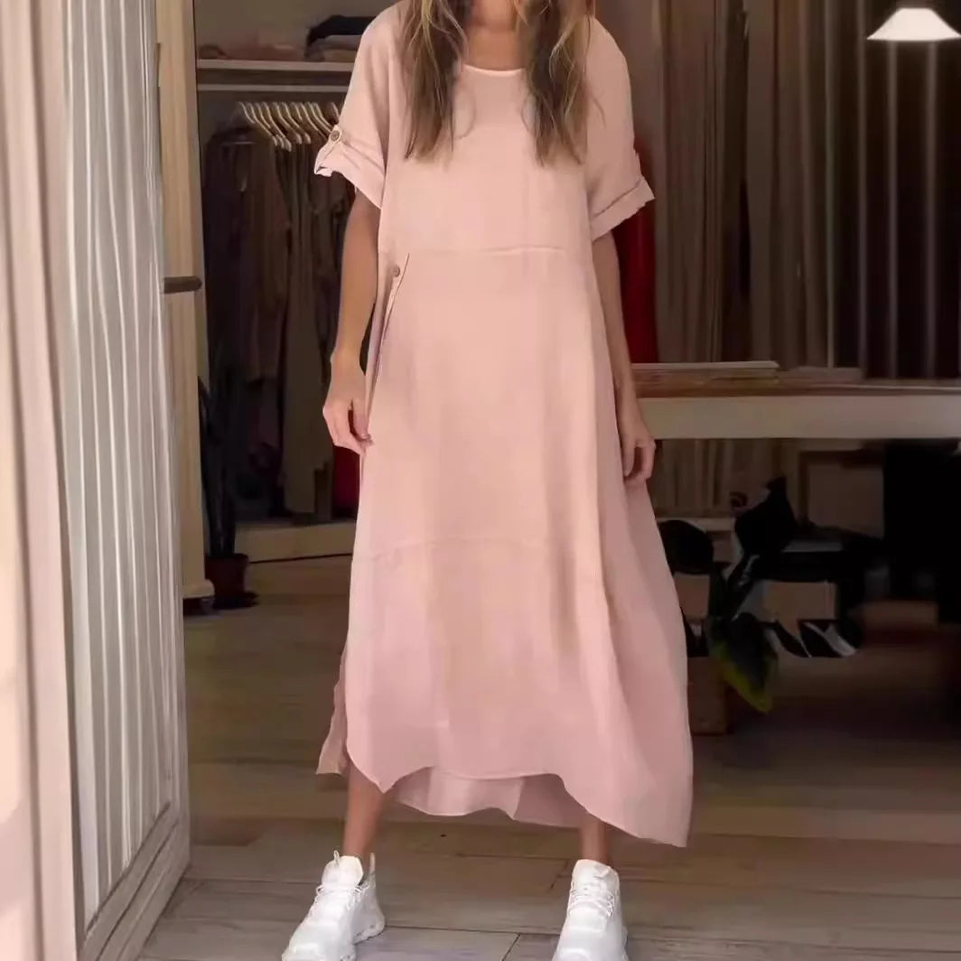 SELENA | Robe Décontractée Élégante avec Boutons
