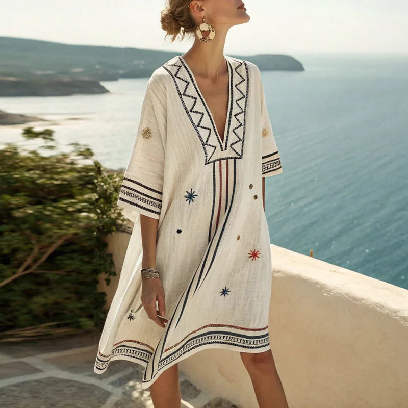 Naomi - Robe de plage élégante et polyvalente pour les journées d'été