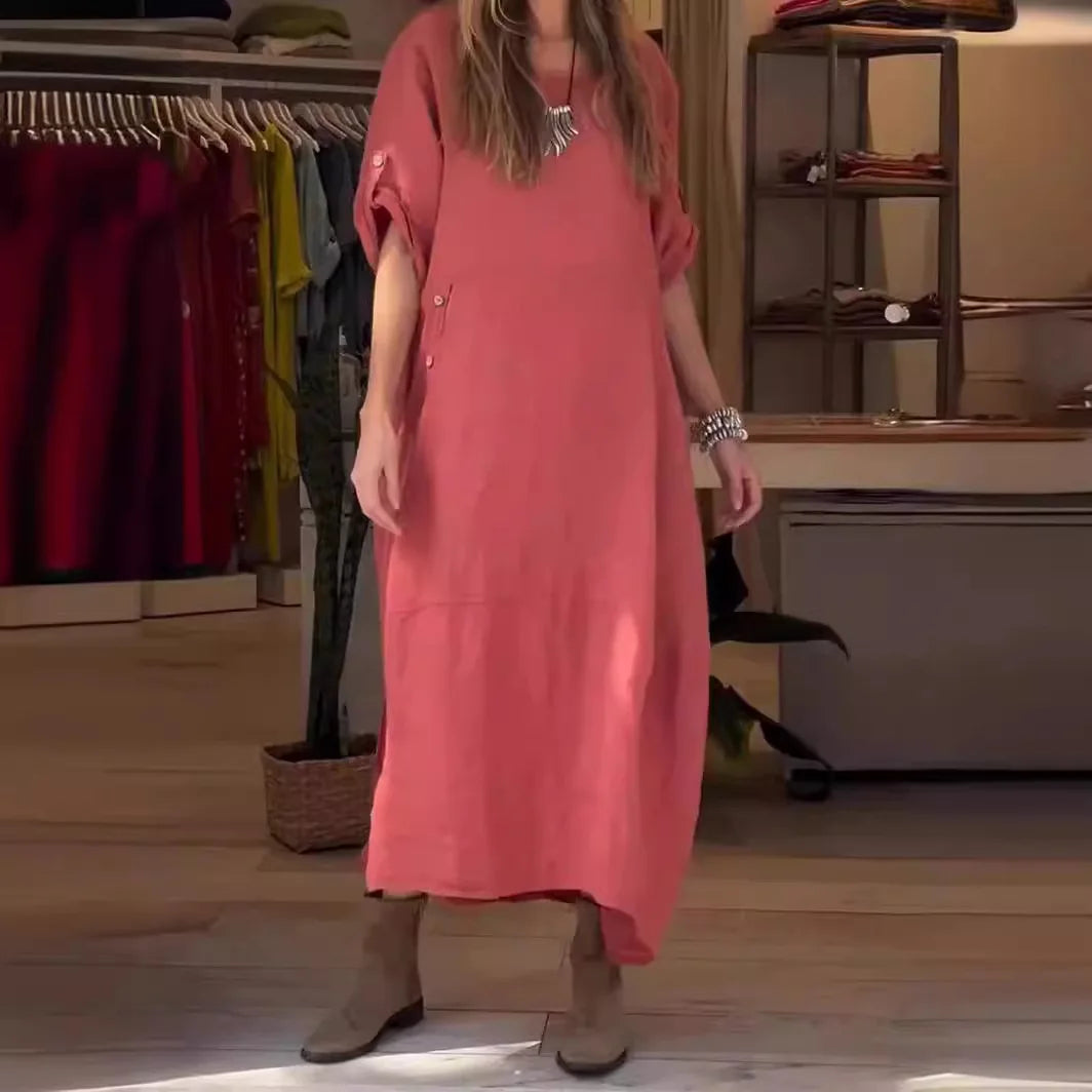 SELENA | Robe Décontractée Élégante avec Boutons